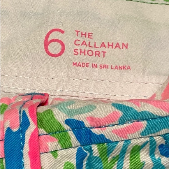 Lilly Pulitzer The Callahan Shorts Let’s Cha Cha Vibrant colors Mid Rise Size 6 - Picture 3 of 12